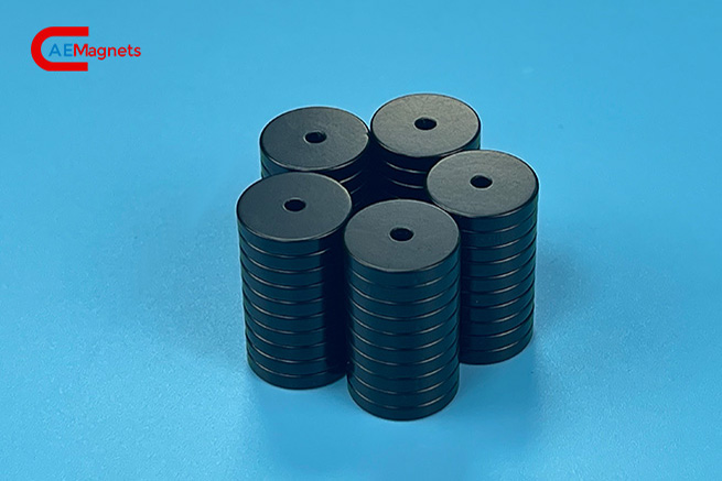 Neodymium Magnets: NdFeB plastic boned magnets with black epoxy coating
